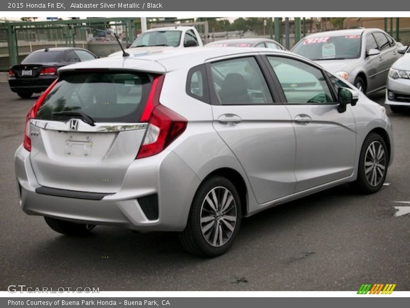 Alabaster Silver Metallic / Black 2015 Honda Fit EX