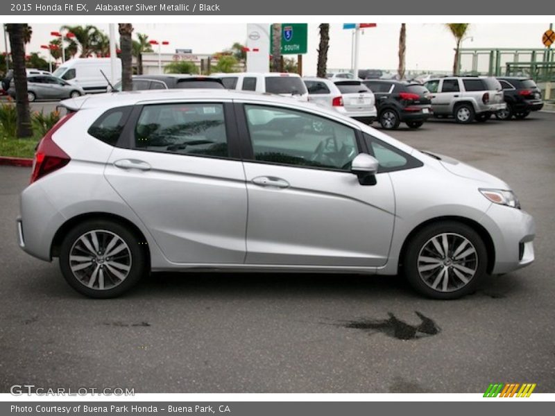 Alabaster Silver Metallic / Black 2015 Honda Fit EX