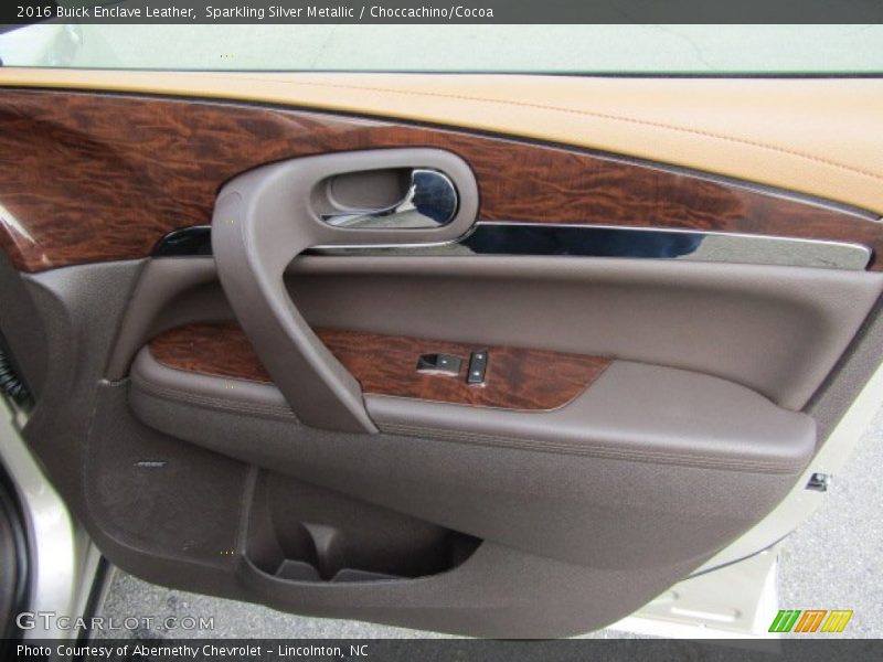 Sparkling Silver Metallic / Choccachino/Cocoa 2016 Buick Enclave Leather