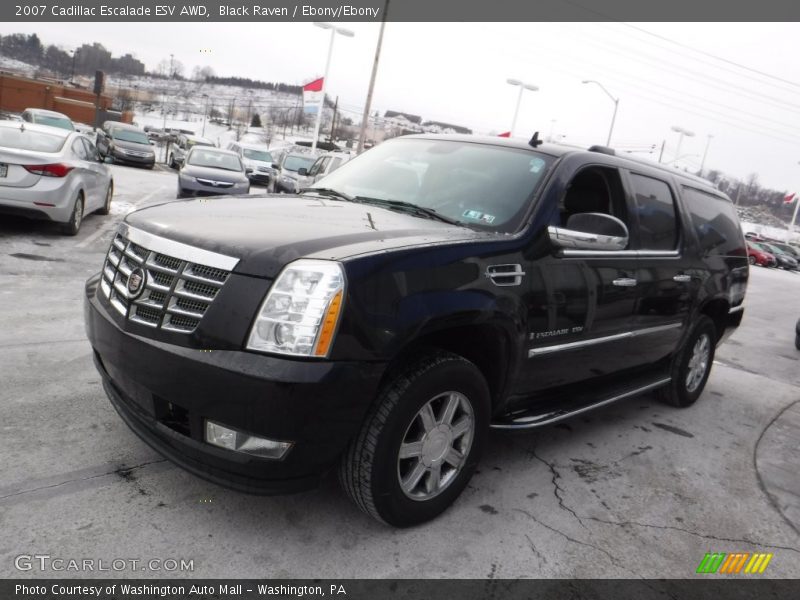 Black Raven / Ebony/Ebony 2007 Cadillac Escalade ESV AWD