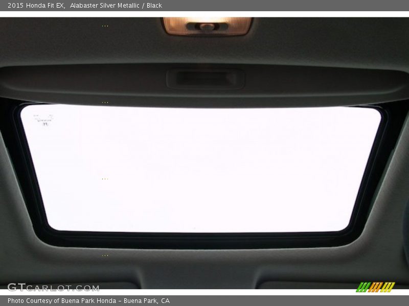 Alabaster Silver Metallic / Black 2015 Honda Fit EX