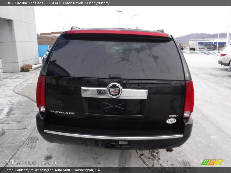 Black Raven / Ebony/Ebony 2007 Cadillac Escalade ESV AWD