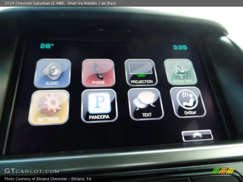 Silver Ice Metallic / Jet Black 2016 Chevrolet Suburban LS 4WD