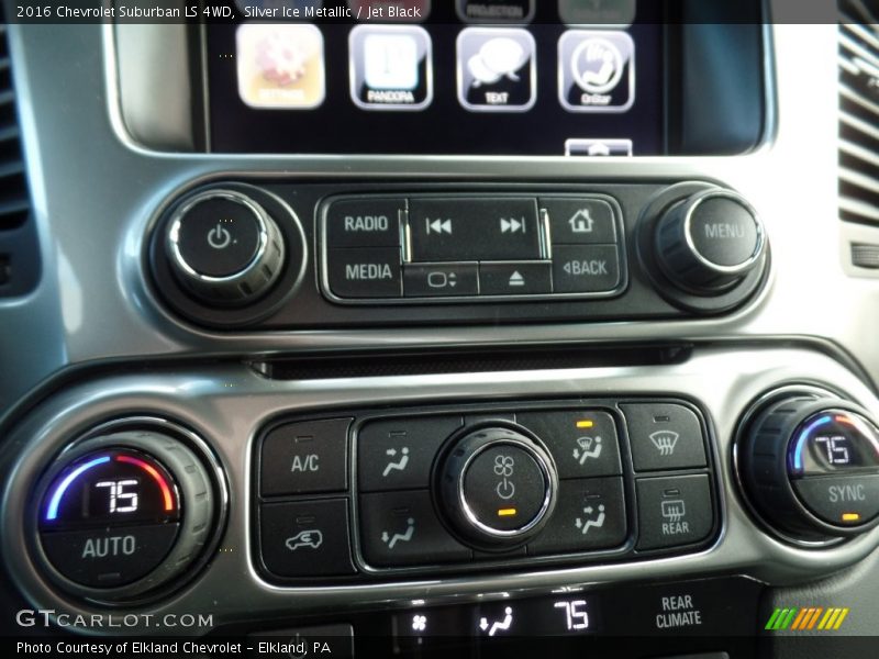 Silver Ice Metallic / Jet Black 2016 Chevrolet Suburban LS 4WD