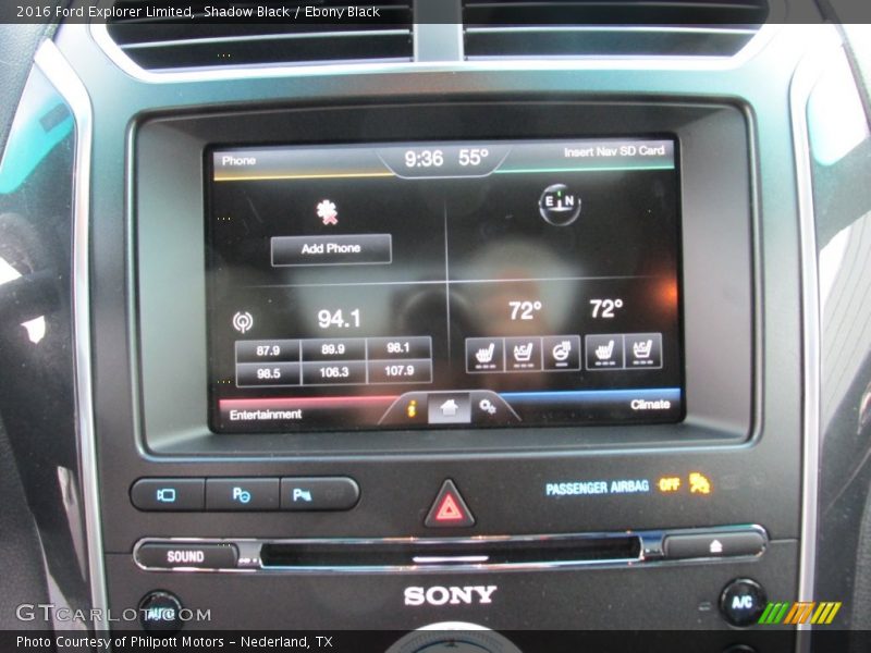 Shadow Black / Ebony Black 2016 Ford Explorer Limited
