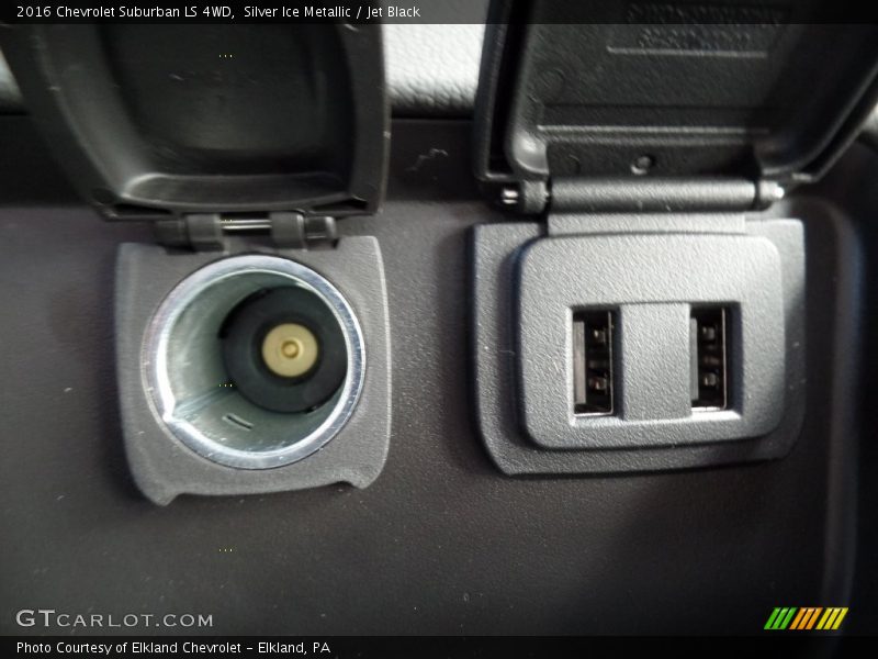 Silver Ice Metallic / Jet Black 2016 Chevrolet Suburban LS 4WD