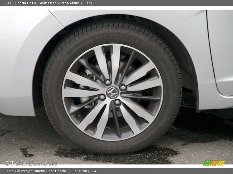Alabaster Silver Metallic / Black 2015 Honda Fit EX