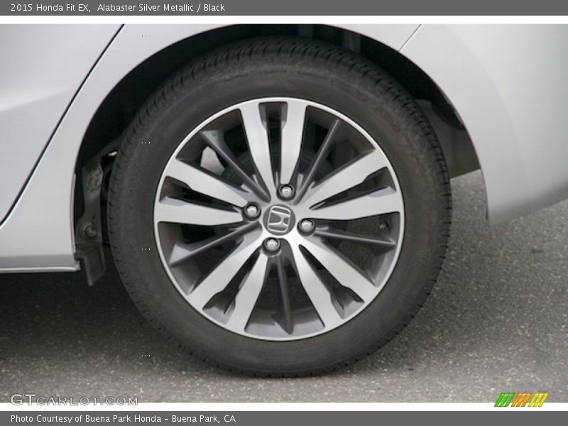 Alabaster Silver Metallic / Black 2015 Honda Fit EX