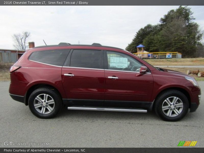 Siren Red Tintcoat / Ebony 2016 Chevrolet Traverse LT