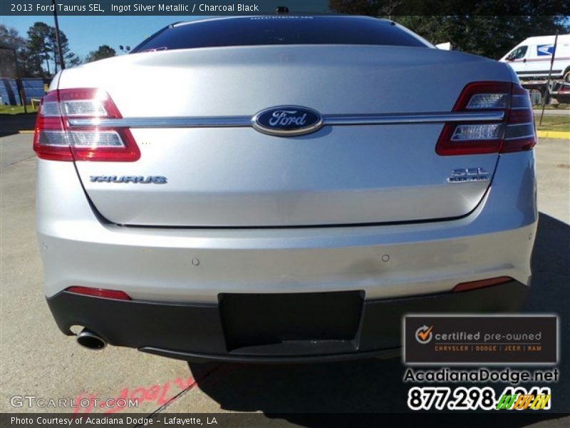 Ingot Silver Metallic / Charcoal Black 2013 Ford Taurus SEL