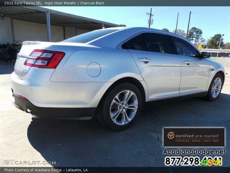 Ingot Silver Metallic / Charcoal Black 2013 Ford Taurus SEL