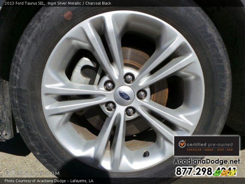 Ingot Silver Metallic / Charcoal Black 2013 Ford Taurus SEL