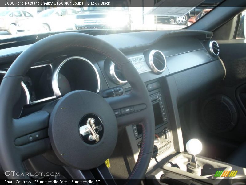 Black / Black 2008 Ford Mustang Shelby GT500KR Coupe