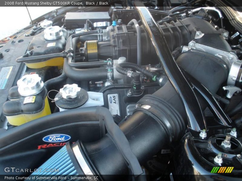 Black / Black 2008 Ford Mustang Shelby GT500KR Coupe