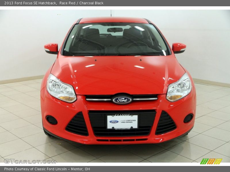Race Red / Charcoal Black 2013 Ford Focus SE Hatchback
