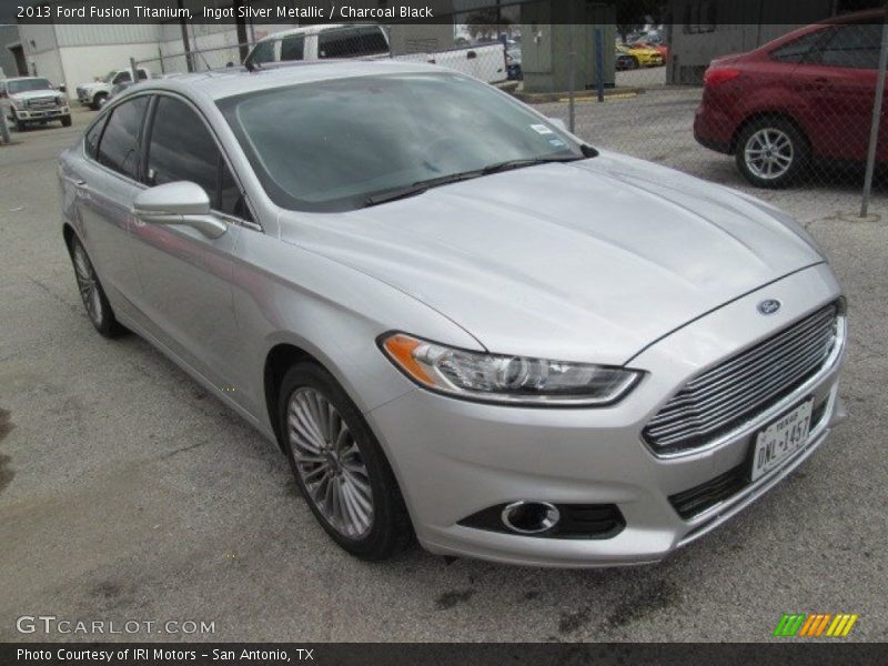 Ingot Silver Metallic / Charcoal Black 2013 Ford Fusion Titanium