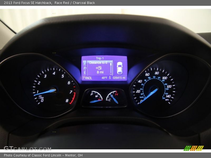 Race Red / Charcoal Black 2013 Ford Focus SE Hatchback