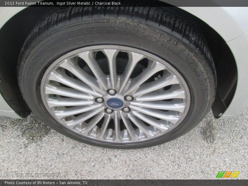 Ingot Silver Metallic / Charcoal Black 2013 Ford Fusion Titanium