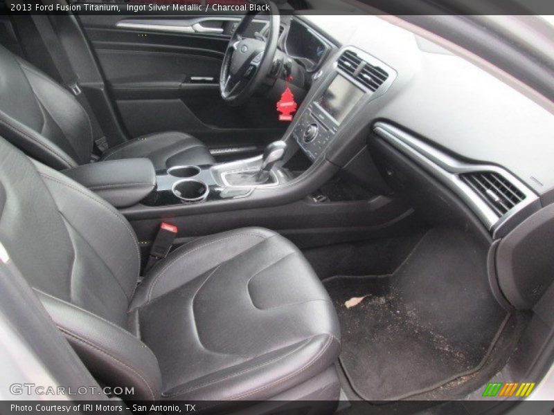 Ingot Silver Metallic / Charcoal Black 2013 Ford Fusion Titanium