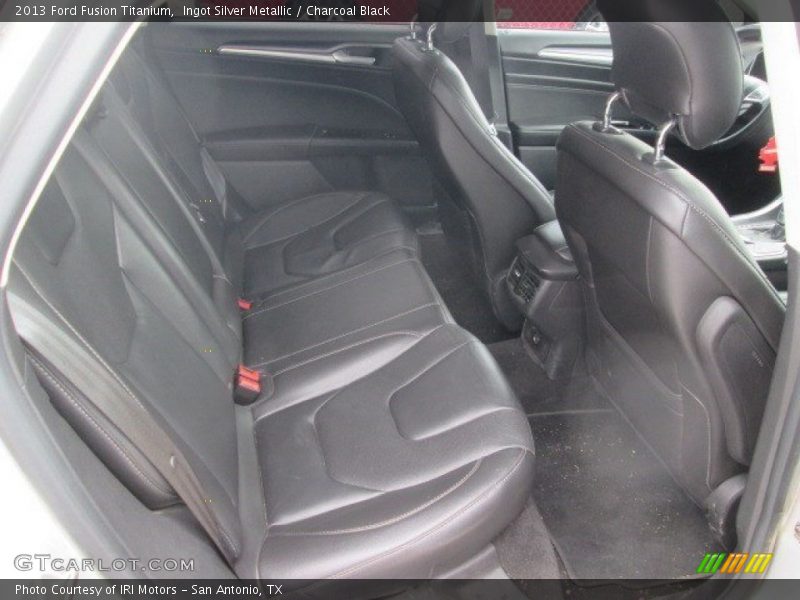 Ingot Silver Metallic / Charcoal Black 2013 Ford Fusion Titanium