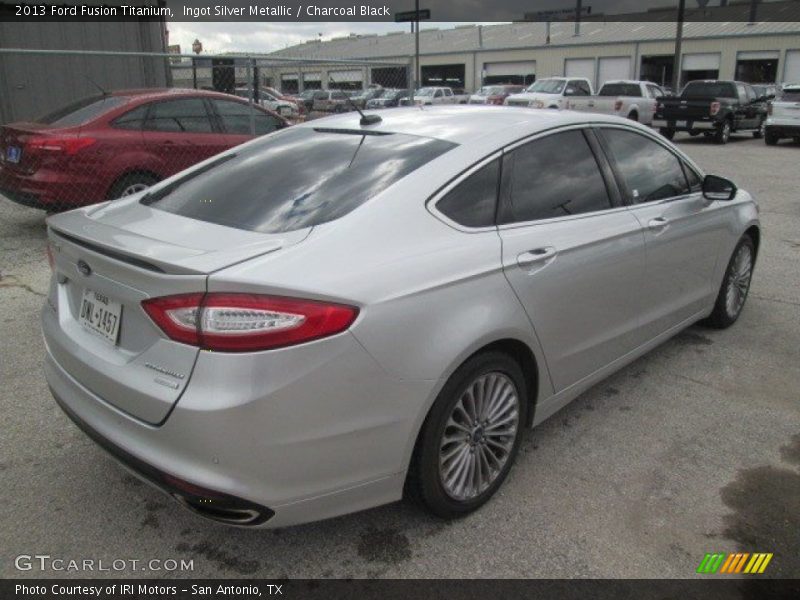 Ingot Silver Metallic / Charcoal Black 2013 Ford Fusion Titanium