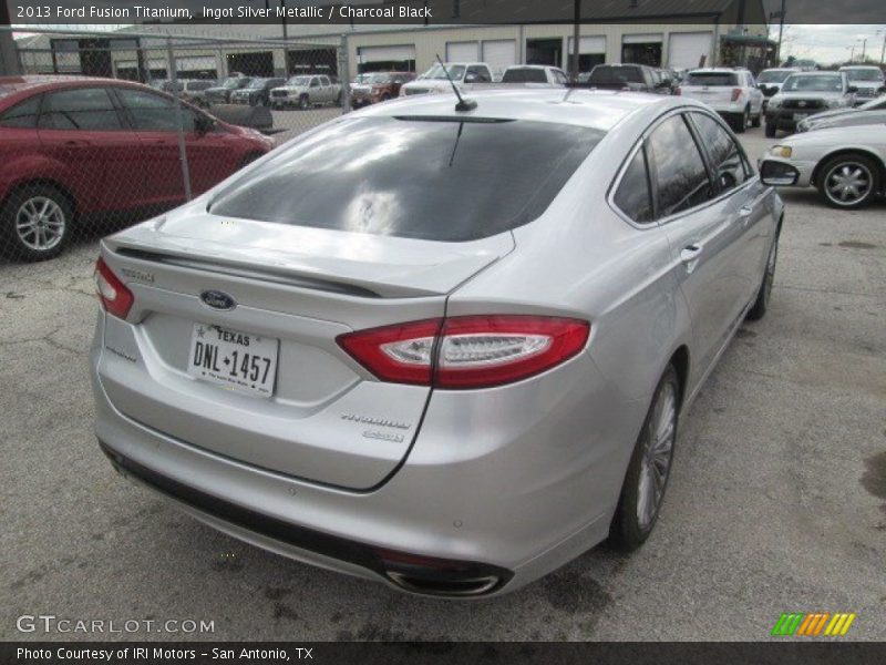 Ingot Silver Metallic / Charcoal Black 2013 Ford Fusion Titanium