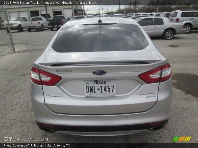 Ingot Silver Metallic / Charcoal Black 2013 Ford Fusion Titanium