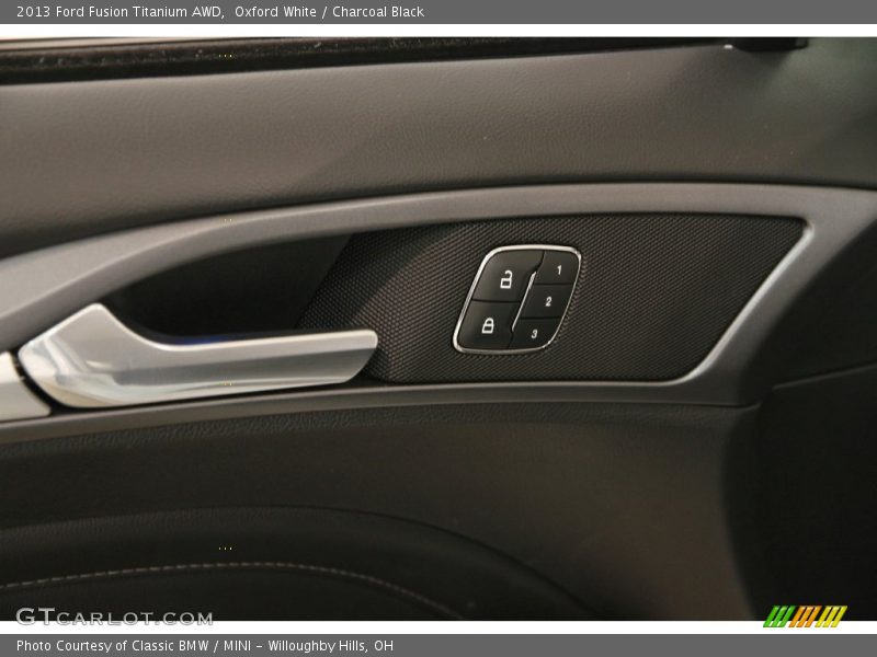 Oxford White / Charcoal Black 2013 Ford Fusion Titanium AWD