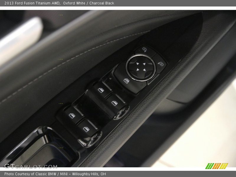 Oxford White / Charcoal Black 2013 Ford Fusion Titanium AWD