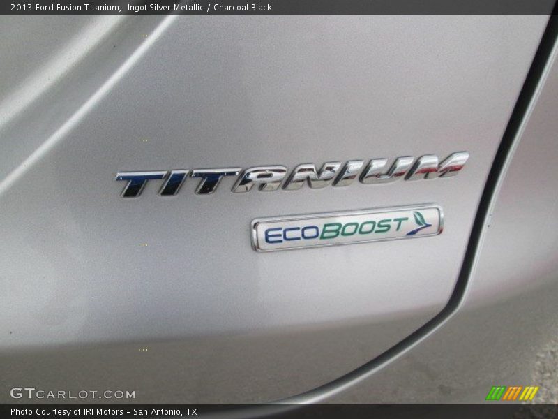 Ingot Silver Metallic / Charcoal Black 2013 Ford Fusion Titanium