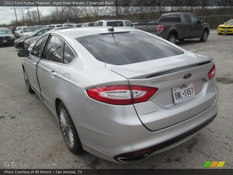 Ingot Silver Metallic / Charcoal Black 2013 Ford Fusion Titanium