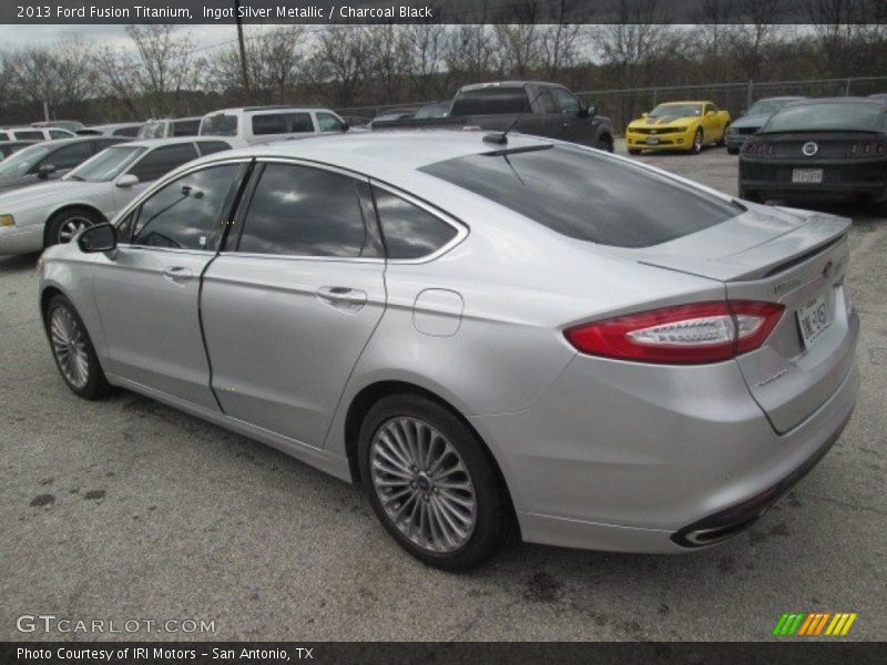 Ingot Silver Metallic / Charcoal Black 2013 Ford Fusion Titanium
