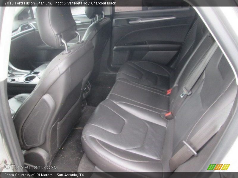 Ingot Silver Metallic / Charcoal Black 2013 Ford Fusion Titanium