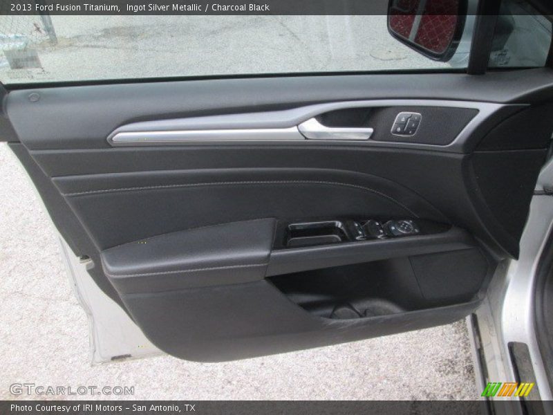 Ingot Silver Metallic / Charcoal Black 2013 Ford Fusion Titanium