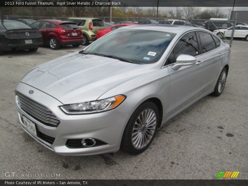 Ingot Silver Metallic / Charcoal Black 2013 Ford Fusion Titanium