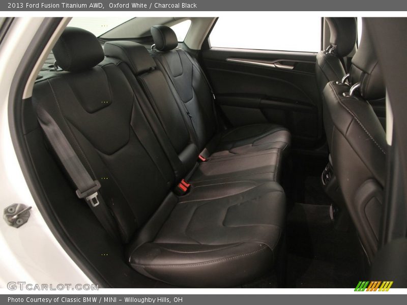 Oxford White / Charcoal Black 2013 Ford Fusion Titanium AWD