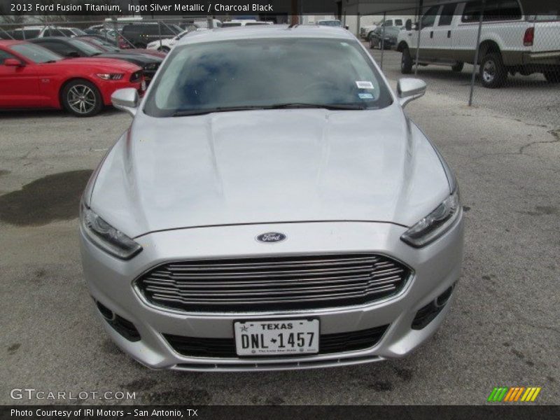 Ingot Silver Metallic / Charcoal Black 2013 Ford Fusion Titanium