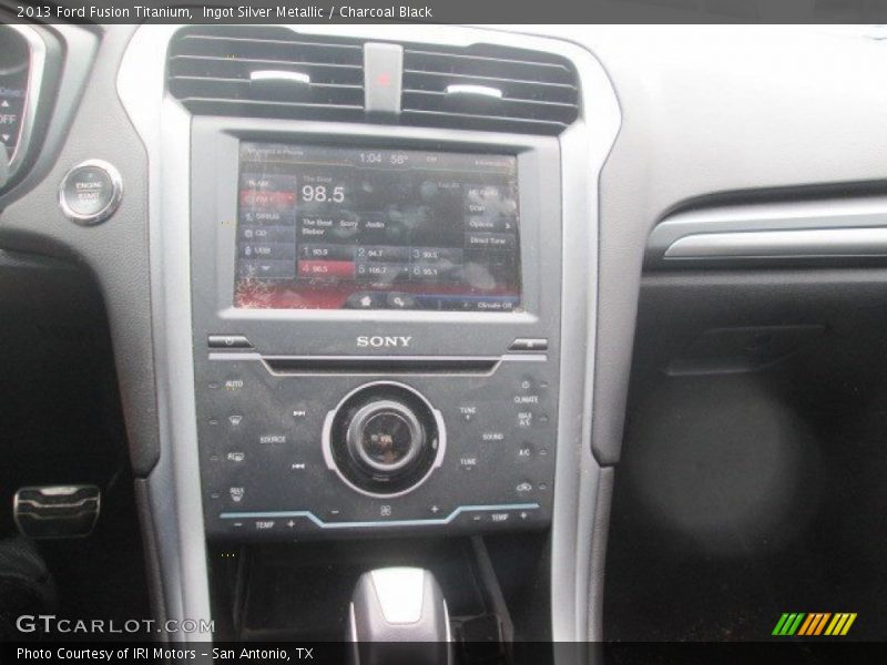 Ingot Silver Metallic / Charcoal Black 2013 Ford Fusion Titanium