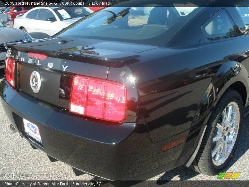 Black / Black 2008 Ford Mustang Shelby GT500KR Coupe