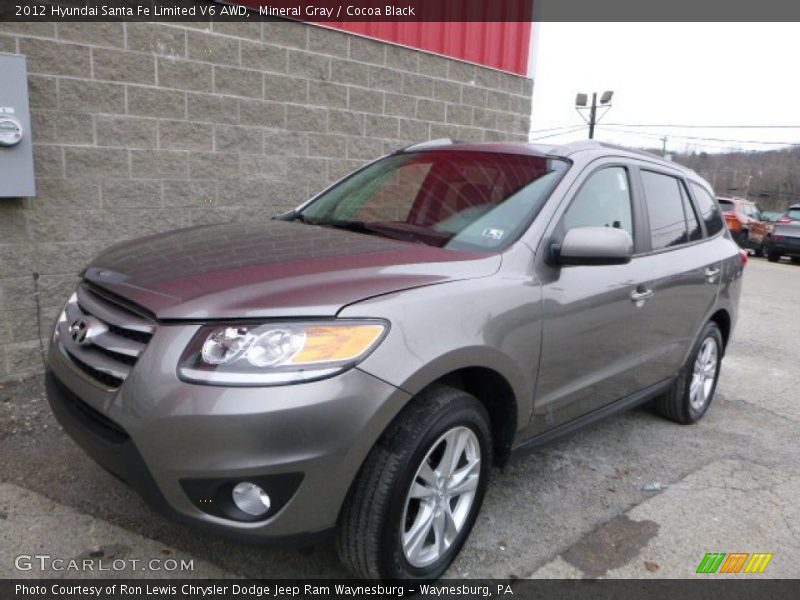 Mineral Gray / Cocoa Black 2012 Hyundai Santa Fe Limited V6 AWD