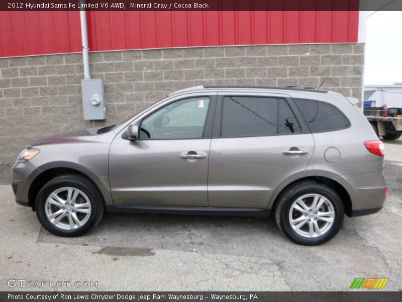 Mineral Gray / Cocoa Black 2012 Hyundai Santa Fe Limited V6 AWD