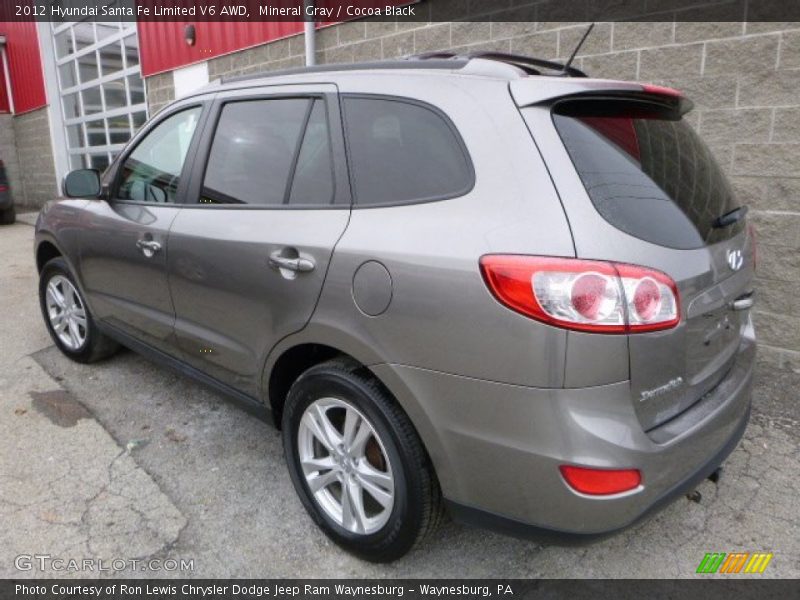 Mineral Gray / Cocoa Black 2012 Hyundai Santa Fe Limited V6 AWD