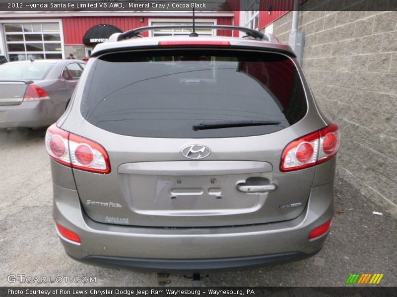 Mineral Gray / Cocoa Black 2012 Hyundai Santa Fe Limited V6 AWD