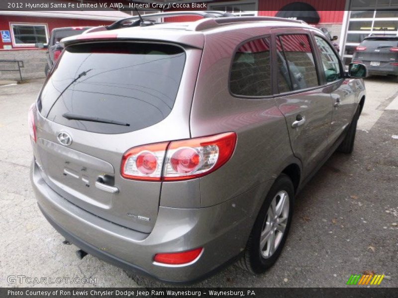 Mineral Gray / Cocoa Black 2012 Hyundai Santa Fe Limited V6 AWD