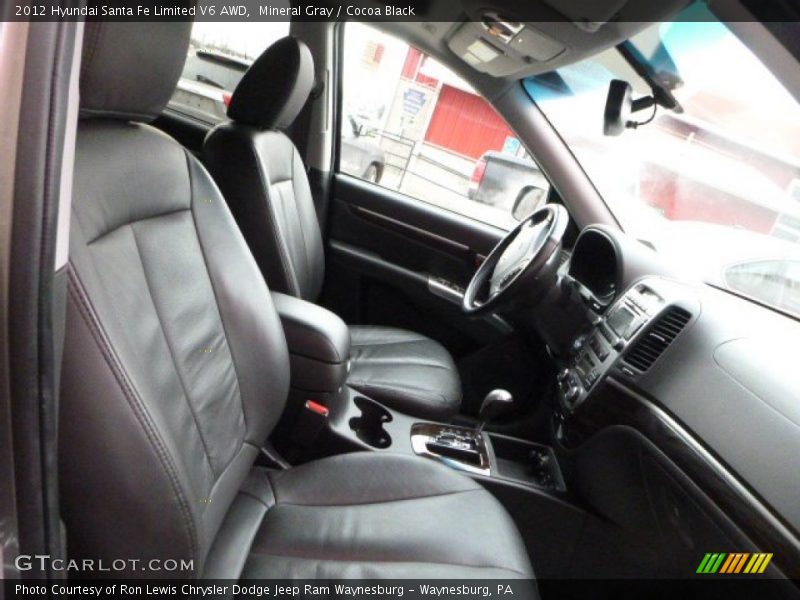 Mineral Gray / Cocoa Black 2012 Hyundai Santa Fe Limited V6 AWD