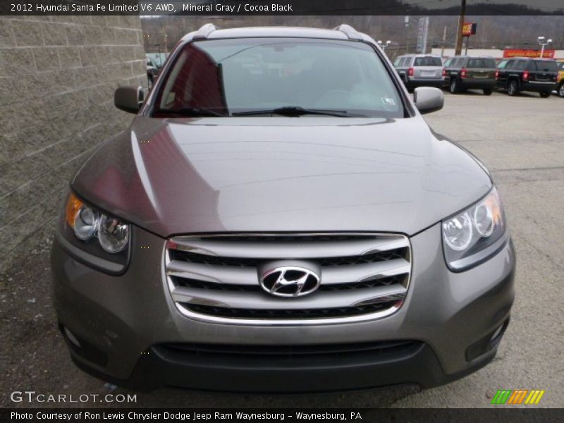 Mineral Gray / Cocoa Black 2012 Hyundai Santa Fe Limited V6 AWD