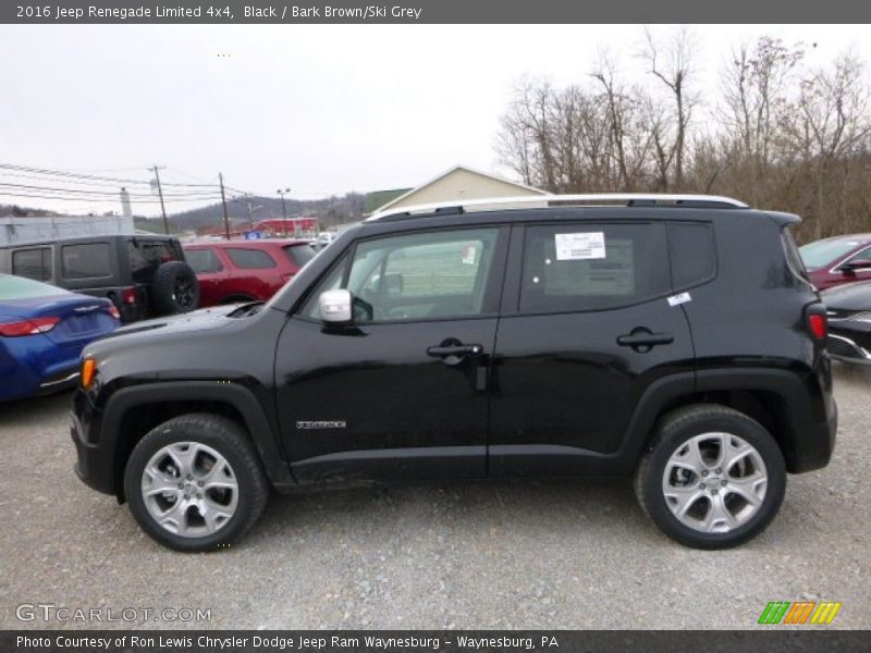 Black / Bark Brown/Ski Grey 2016 Jeep Renegade Limited 4x4