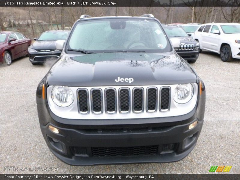 Black / Bark Brown/Ski Grey 2016 Jeep Renegade Limited 4x4