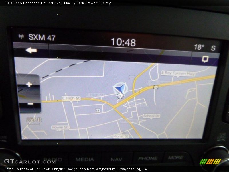 Black / Bark Brown/Ski Grey 2016 Jeep Renegade Limited 4x4