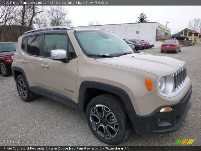 Mojave Sand / Bark Brown/Ski Grey 2016 Jeep Renegade Limited 4x4